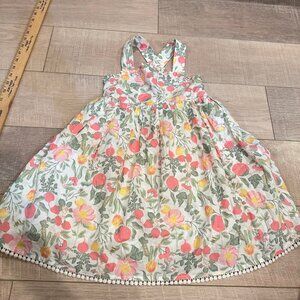 SIGRID OLSEN GIRLS STRAWBERRY FLORAL DRESS SIZE 6 NEW